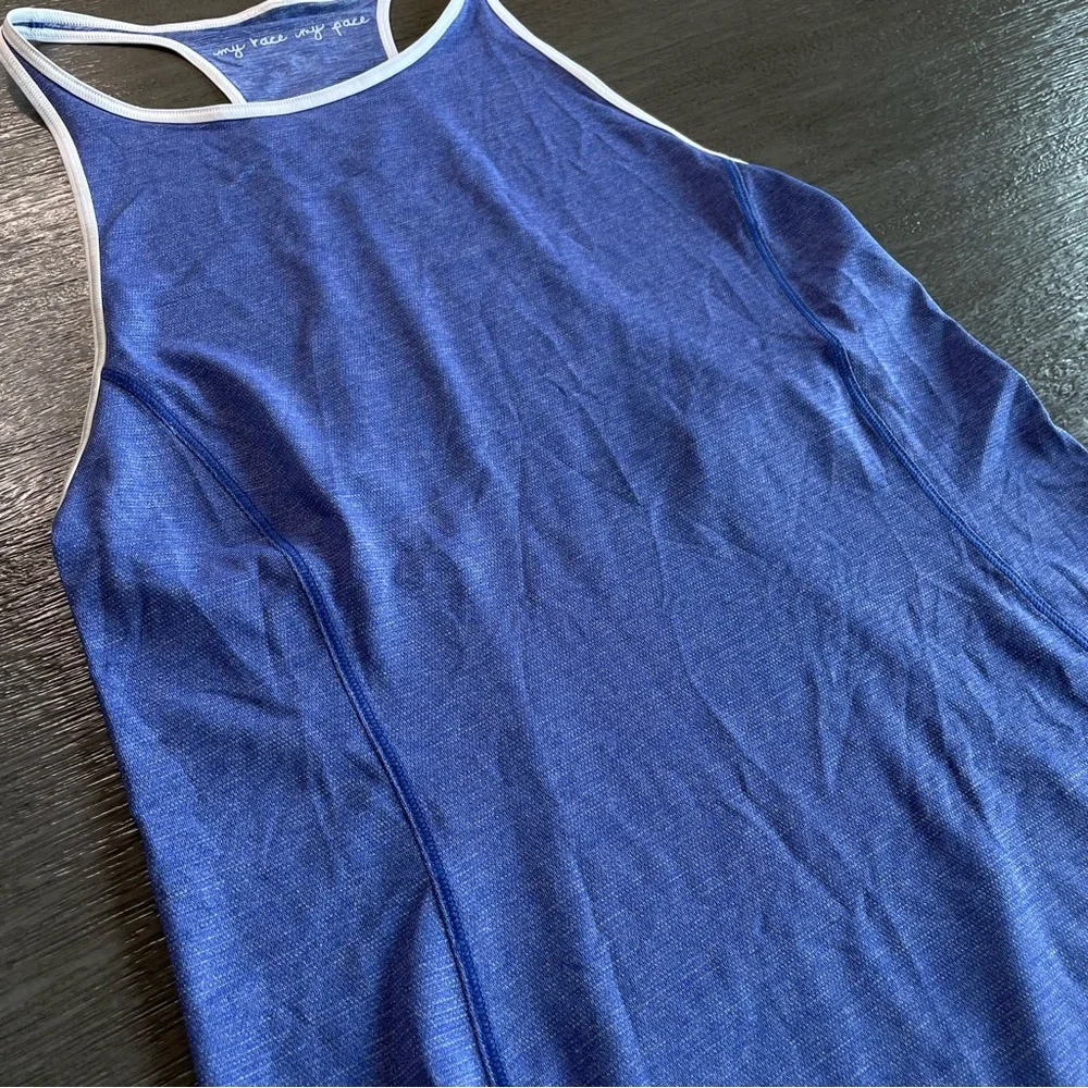 Lululemon Time To Sweat Light Blue Moroccan Blue Tank Top Size 4
